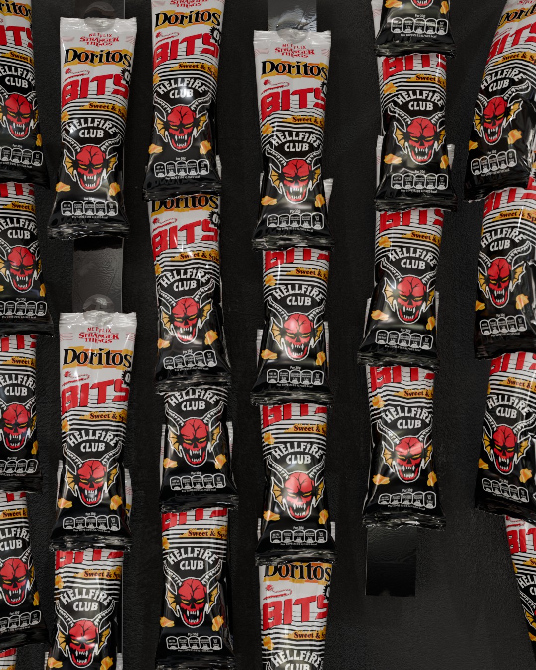 Stranger Things x BITS — Hellfire Club packaging