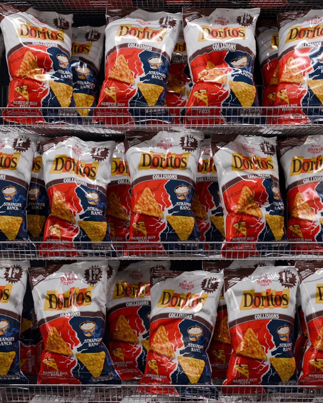 Stranger Things x Doritos packaging